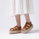 Sandália Pescadora Camel