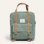 Mochila Retangular Lona Verde