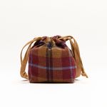 Bolsa Transversal Carterita Cotelê Xadrez