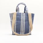 Bolsa Mini Tote Alças duplas Rayas Blue