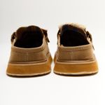 Mocassim Mule Clog Franja Camoscio Nozes