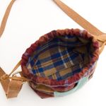 Bolsa Transversal Carterita Cotelê Xadrez