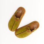 Sandália Mule Clog Plataforma Oliva