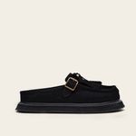 Mocassim Mule Clog Franja Camoscio Black