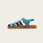 Sandália Fisher Flat Camurça Blue