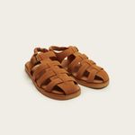 Sandália Fisher Flat Camurça Camel