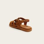 Sandália Fisher Flat Camurça Camel