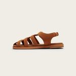 Sandália Fisher Flat Camurça Camel