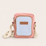 Bolsa Transversal Rayas Pink