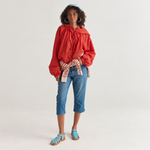 Sandália Fisher Flat Camurça Blue