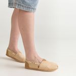 Alpargata Cordones Yellow Velvet