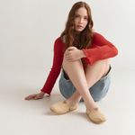 Alpargata Cordones Yellow Velvet