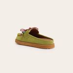 Mocassim Mule Clog Urban Camurça Oliva