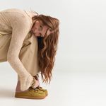 Mocassim Mule Clog Urban Camurça Oliva