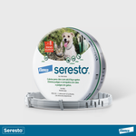 Coleira Seresto Antipulgas e Carrapatos Cães e Gatos até 8kg Elanco