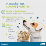 Coleira Seresto Antipulgas e Carrapatos Cães e Gatos até 8kg Elanco