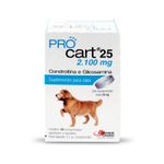 Procart 25 Suplemento Cães e Gatos Agener União 2.100mg 60 Comprimidos