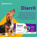 Diarril Probiótico Para Cães Hebron 5 Flaconetes de 5mL