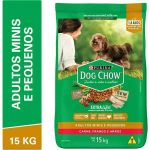 Ração Dog Chow Purina Extra Life Cães Adultos Carne, Frango e Arroz Raças Mini e Pequenas - 15kg
