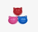 Comedouro E Bebedouro Cara de Gato Rosa100ml 1UND