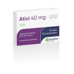Ativi 40mg Suplemento Alimentar Cães e Gatos Ouro Fino 30 Comprimidos