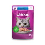Alimento Úmido para Gatos Adultos Whiskas Sachê Peixe Castrados ao Molho