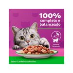 Alimento Úmido para Gatos Adultos Whiskas Sachê Cordeiro ao Molho