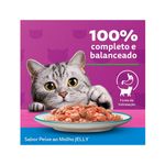 Alimento Úmido para Gatos Adultos Whiskas Sachê Peixe Jelly