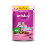 Alimento Úmido para Gatos Filhotes Whiskas Sachê Frango ao Molho 