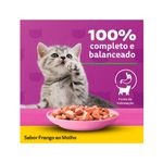Alimento Úmido para Gatos Filhotes Whiskas Sachê Frango ao Molho 