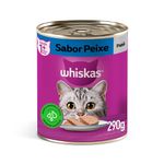 Alimento Úmido Patê Whiskas Lata para Gatos Adultos Peixe