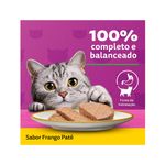 Alimento Úmido Patê Whiskas Lata para Gatos Adultos Frango