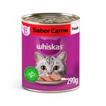Alimento Úmido Patê Whiskas Lata para Gatos Adultos Carne