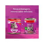 Alimento Úmido Patê Whiskas Lata para Gatos Adultos Carne