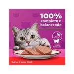 Alimento Úmido Patê Whiskas Lata para Gatos Adultos Carne