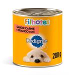Alimento Úmido Patê Pedigree Lata para Cães Filhotes Carne e Frango 