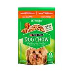 Ração Úmida Sachê Dog Chow Cães Adultos Raças Minis e Pequenas Carne 