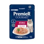 Alimento Úmido Premier Gourmet Gatos Adultos Atum Sachê 70g