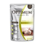 Alimento Úmido Sachê Optimum Gatos Adultos Frango 85g