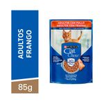 Alimento Úmido Sachê Cat Chow Adultos Frango Ao Molho 85g Nestlé Purina
