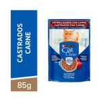 Alimento Úmido Sachê Cat Chow Castrados Carne 85g Nestlé Purina