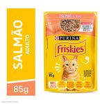 Alimento Úmido Sachê Friskies Gatos Salmão ao Molho 85g Nestlé Purina