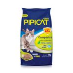 Areia Sanitária Pipicat Campestre Para Gatos - 4kg