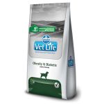 Ração Vet Life Natural Obesity e Diabetic Cães 