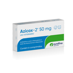 Azicox 2 50mg Antibiótico e Anti-inflamatório Ouro Fino 6 Comprimidos
