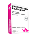 Anti inflamatório Prednisolona Cães e Gatos Paraquenos 20mg Blister 10 Comprimidos