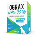 Ograx Artro 20 Suplemento Avert Cães e Gatos 30 Cápsulas