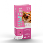 Antipulgas e Carrapatos Wellpet 45 mg para Cães 2 a 4,5 kg 1 comprimido