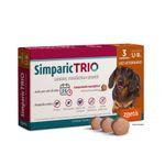Simparic TRIO 12mg Para Cães Com 5,1 a 10kg Zoetis - Embalagem com 3 comprimidos 