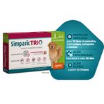 Simparic TRIO 48mg Para Cães Com 20,1 a 40kg Zoetis - Embalagem com 3 comprimidos